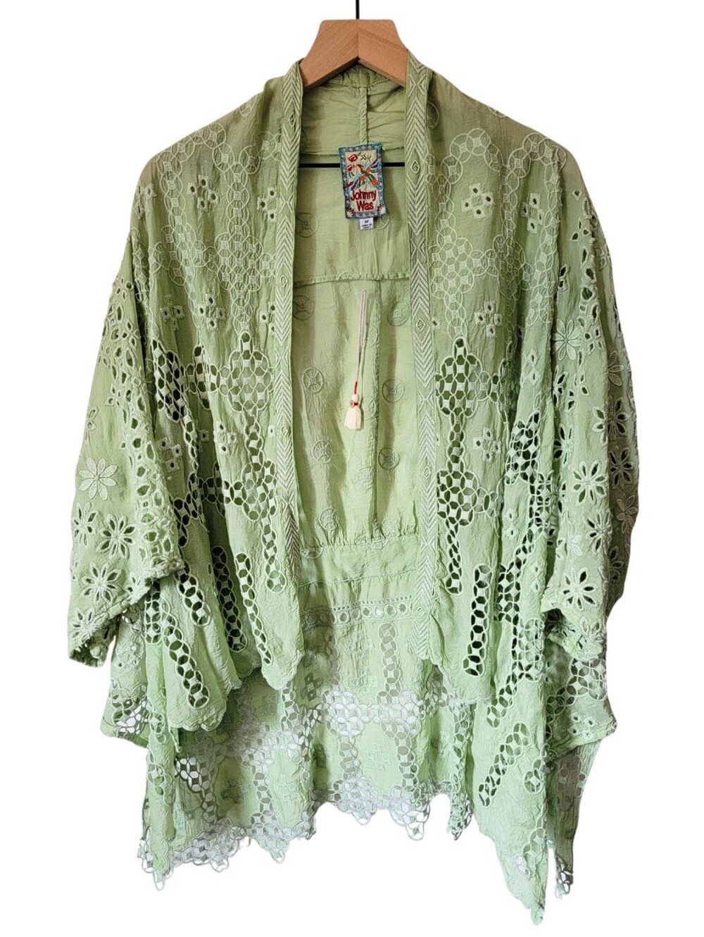 Johnny Was Sage Green Baez Salacia Kimono